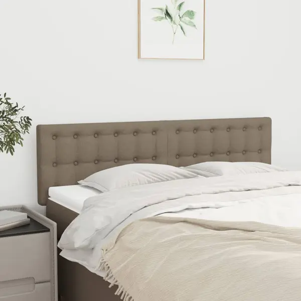 Gossi tablii de pat, 2 buc., gri taupe, 72x5x78/88 cm, textil