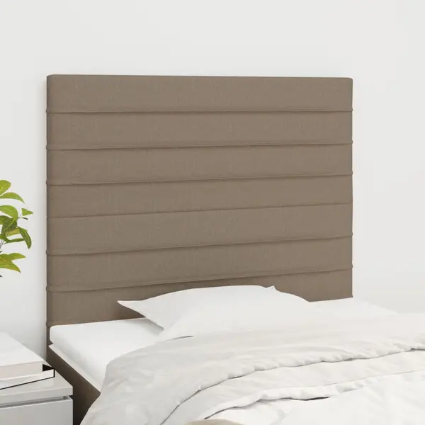 Gossi tablii de pat, 2 buc, gri taupe, 90x5x78/88 cm, textil
