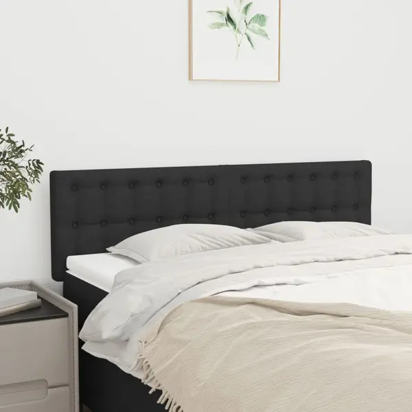Gossi tablii de pat, 2 buc., negru, 72x5x78/88 cm, textil