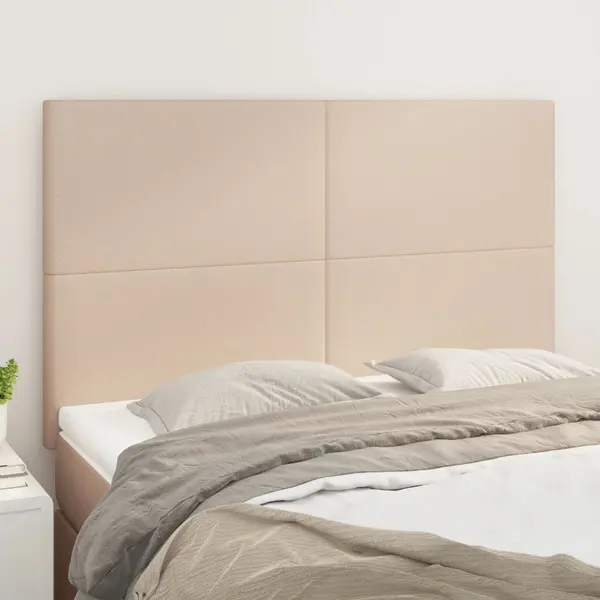 Gossi tablii de pat 4 buc. cappuccino 72x5x78/88 cm piele ecologica