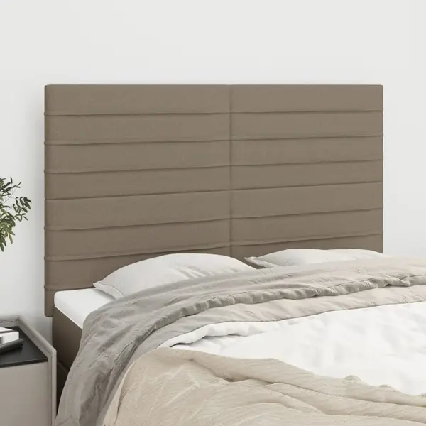 Gossi tablii de pat, 4 buc, gri taupe, 72x5x78/88 cm, textil