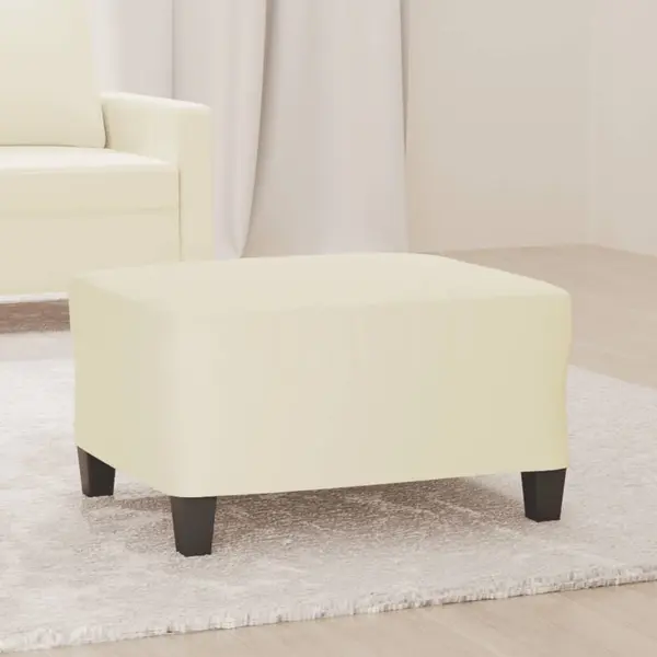 Gossi taburet, crem, 70x55x41 cm, piele ecologica