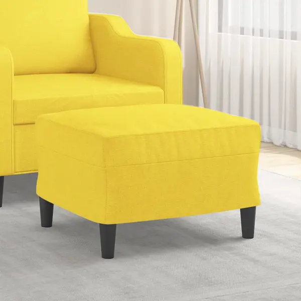 Gossi taburet, galben deschis, 60x50x41 cm, material textil
