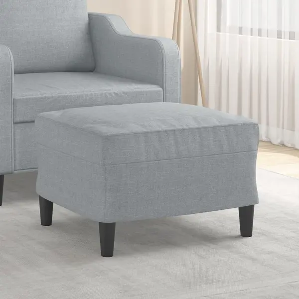 Gossi taburet, gri deschis, 60x50x41 cm, material textil