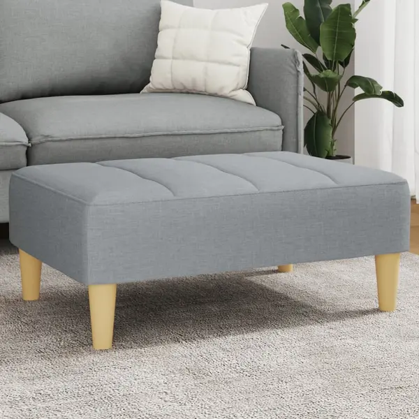 Gossi taburet, gri deschis, 77x55x31 cm, material textil