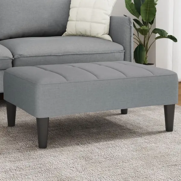 Gossi taburet, gri deschis, 77x55x31 cm, material textil