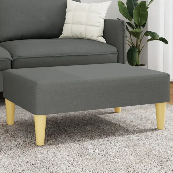 Gossi taburet, gri inchis, 77x55x31 cm, material textil