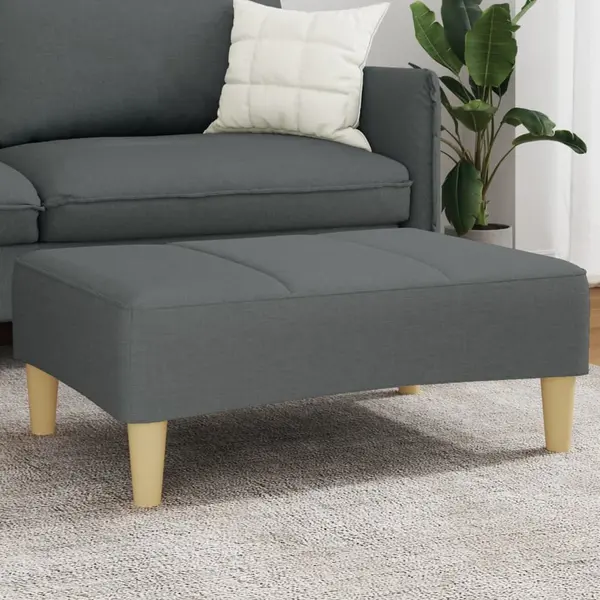 Gossi taburet, gri inchis, 77x55x31 cm, material textil