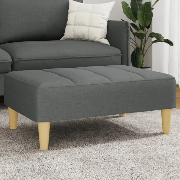Gossi taburet, gri inchis, 77x55x31 cm, material textil