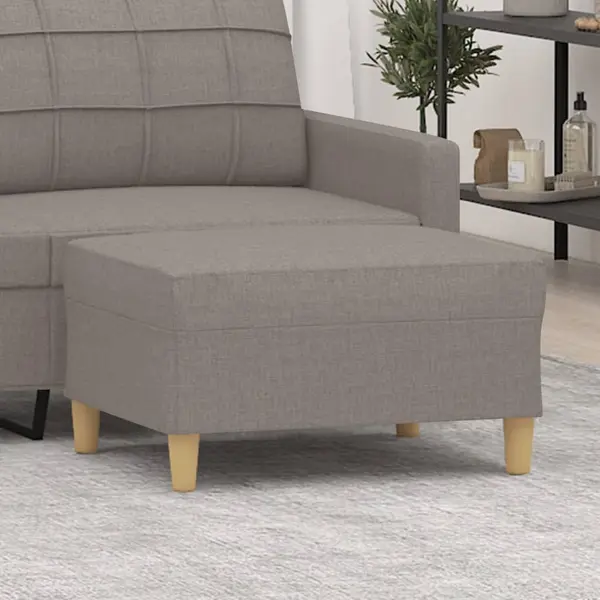 Gossi taburet, gri taupe, 70x55x41 cm, material textil