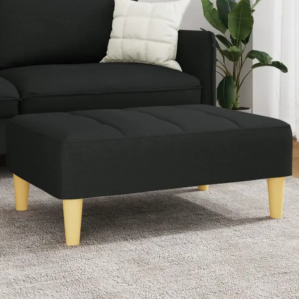 Gossi taburet, negru, 77x55x31 cm, material textil