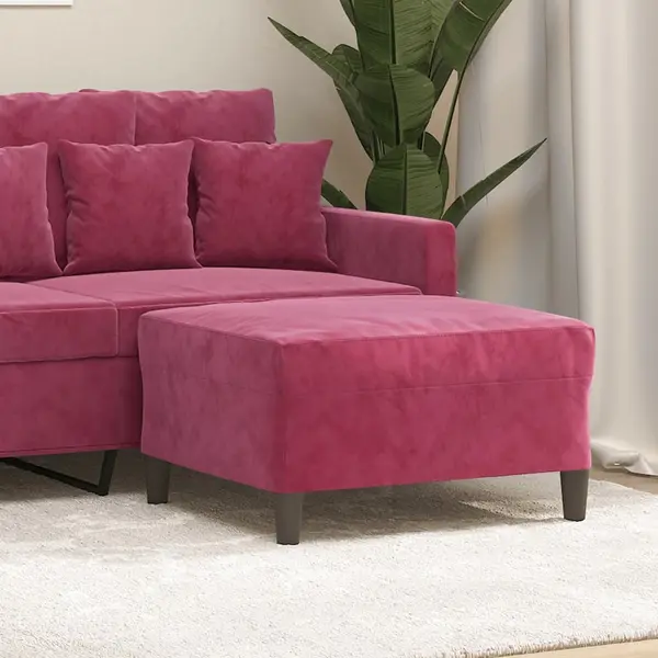 Gossi taburet, rosu vin, 70x55x41 cm, catifea