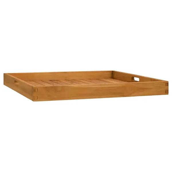 Gossi tava pentru servit, 70x70 cm, lemn masiv de tec