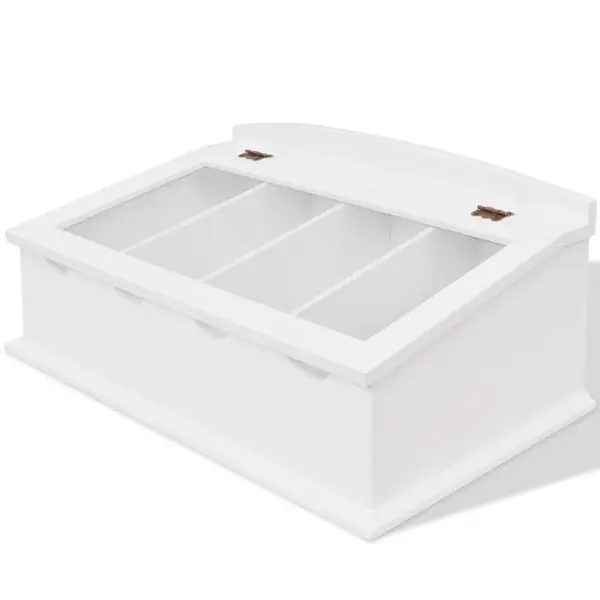 Gossi tava pentru tacamuri, stil baroc, alb, mdf