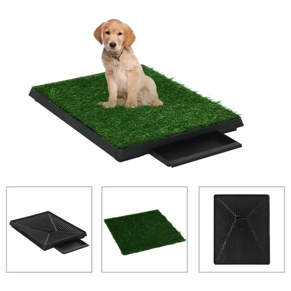 Gossi toaleta animale companie 2 buc tava gazon artificial 63x50x7cm