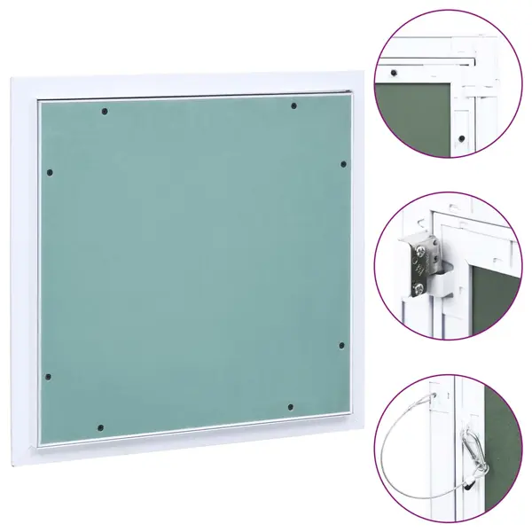 Gossi trapa de acces din gips-carton, cadru de aluminiu, 400 x 400 mm