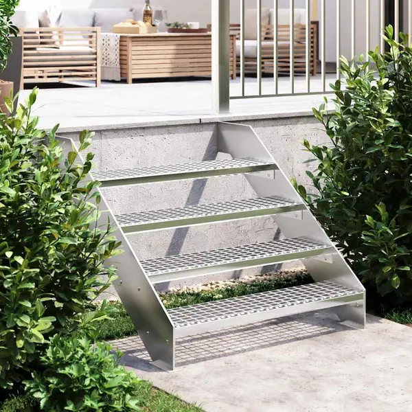 Gossi treapta tip gratar, 90x24x7 cm, otel galvanizat
