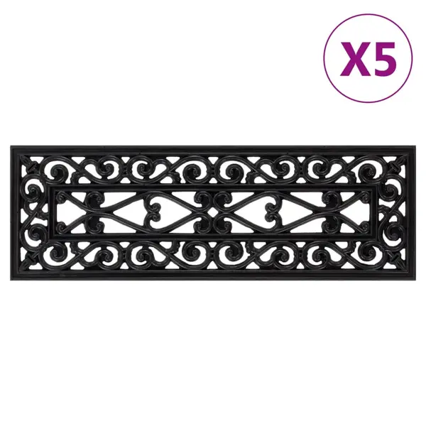 Gossi trepte de scara, 5 buc., 25x75 cm, cauciuc