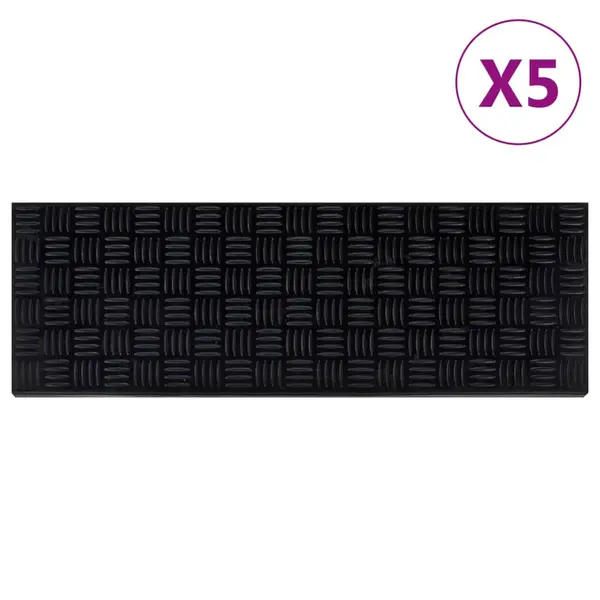 Gossi trepte de scara, 5 buc., 25x75 cm, cauciuc