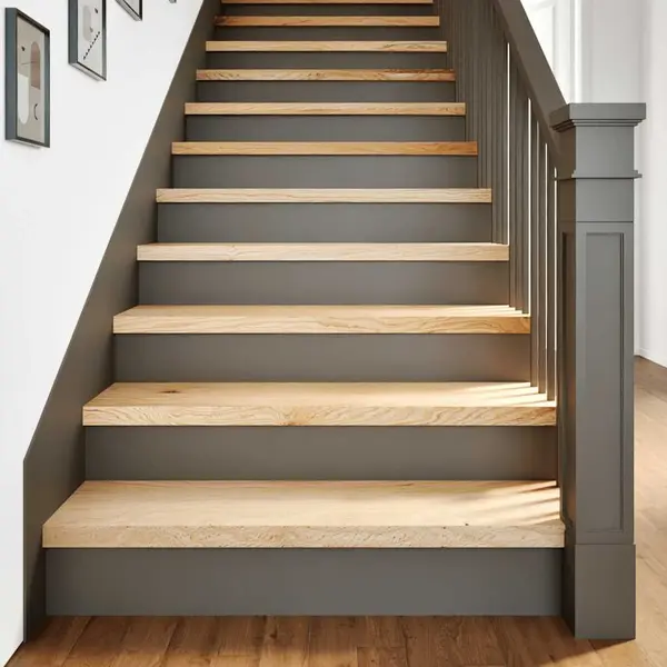 Gossi trepte scari 4 buc stejar masiv netratat 100x30x2 cm