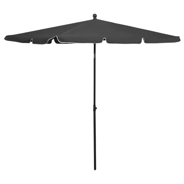 Gossi umbrela de gradina cu stalp, antracit, 210x140 cm