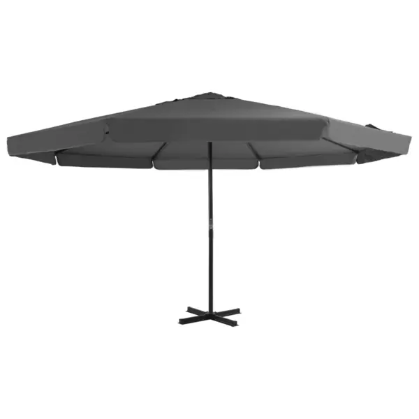 Gossi umbrela de soare cu stalp aluminiu, antracit, 500 cm