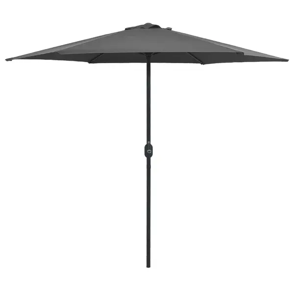 Gossi umbrela de soare cu stalp din aluminiu, antracit, 270x246 cm
