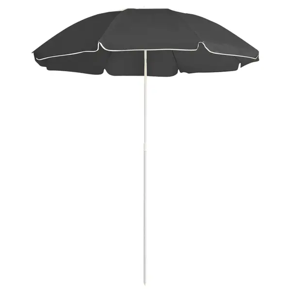 Gossi umbrela de soare de gradina, stalp din otel, antracit, 180 cm