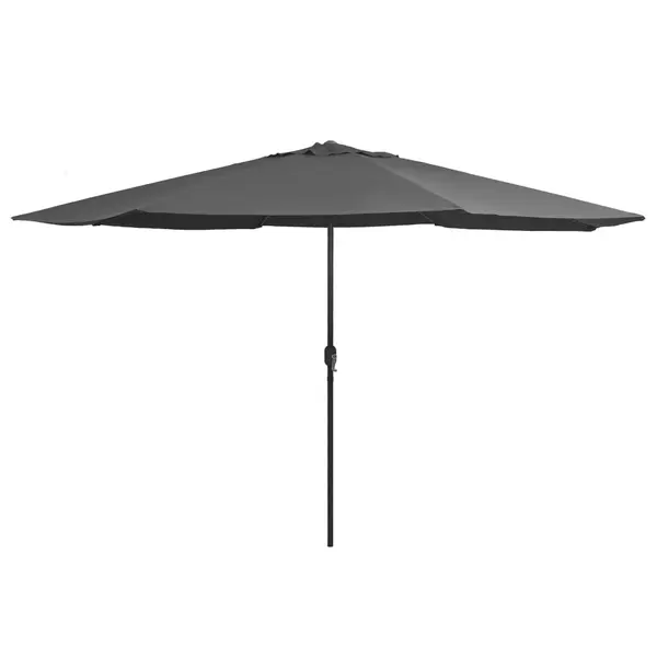 Gossi umbrela de soare de gradina, stalp metalic, antracit, 390 cm