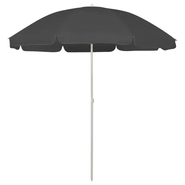 Gossi umbrela de soare de plaja, antracit, 240 cm