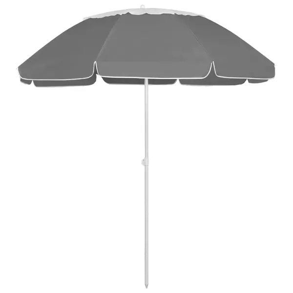 Gossi umbrela de soare de plaja, antracit, 300 cm