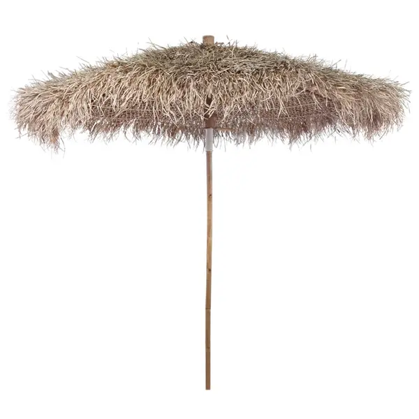 Gossi umbrela din bambus cu umbrar din frunze de bananier, 210 cm