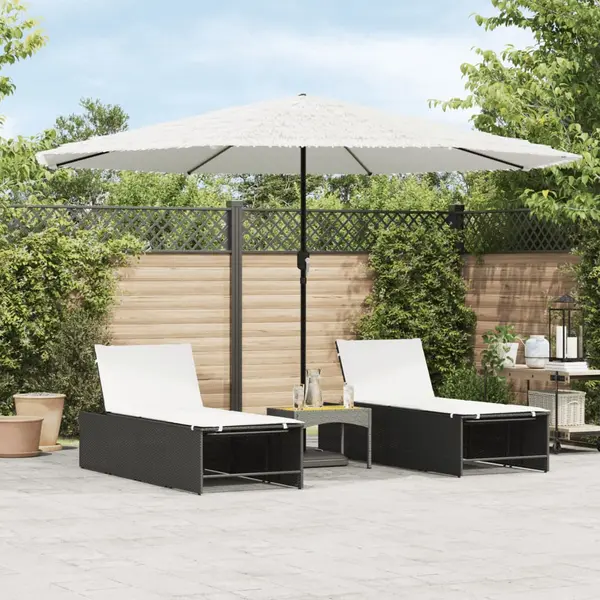 Gossi umbrela soare de gradina stalp din otel, alb 388x388x248 cm