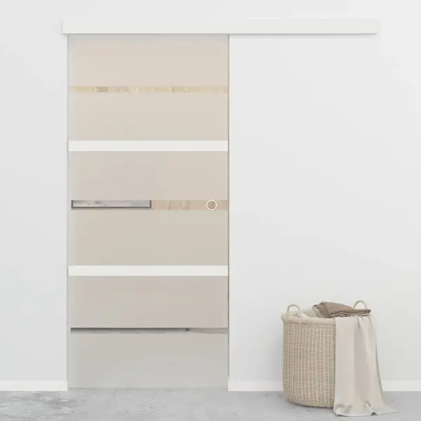Gossi usa glisanta cu opritoare soft, 90x205 cm, sticla esg/aluminiu