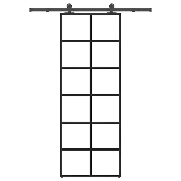 Gossi usa glisanta cu set feronerie, 76x205 cm, sticla esg/aluminiu
