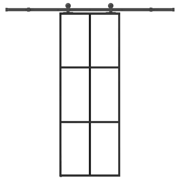 Gossi usa glisanta cu set feronerie, 76x205 cm, sticla esg/aluminiu