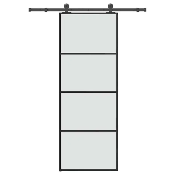 Gossi usa glisanta cu set feronerie, 76x205 cm, sticla esg/aluminiu