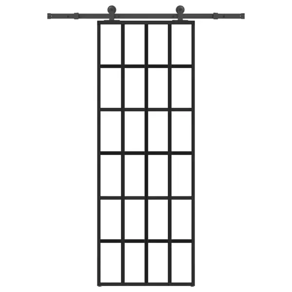 Gossi usa glisanta cu set feronerie, 76x205 cm, sticla esg/aluminiu