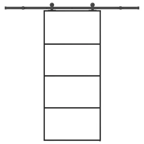 Gossi usa glisanta cu set feronerie, 90x205 cm, sticla esg/aluminiu