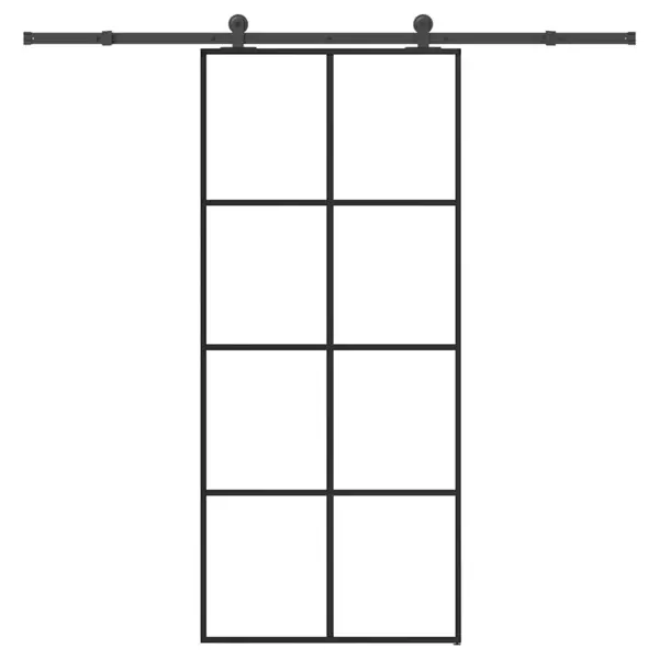 Gossi usa glisanta cu set feronerie, 90x205 cm, sticla esg/aluminiu