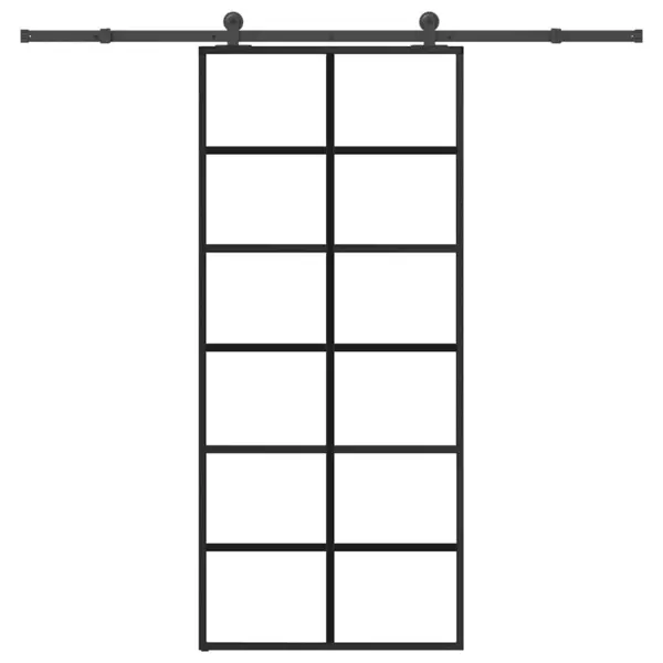 Gossi usa glisanta cu set feronerie, 90x205 cm, sticla esg/aluminiu