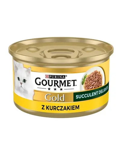 GOURMET Gold Succulent Delights hrană umedă pisici pui 85 g