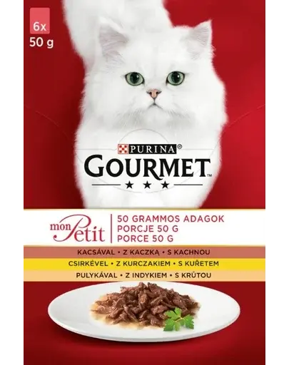 GOURMET Mon Petit Mix carne de pasăre (6x50 g)