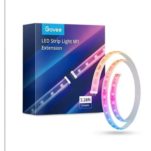 Govee Banda LED, Govee, WiFi/Bluetooth, 1 m, RGBIC+, Multicolor