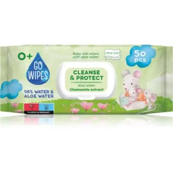 GoWipes Cleanse & Protect Chamomile extract servetele delicate pentru copii cu aloe vera