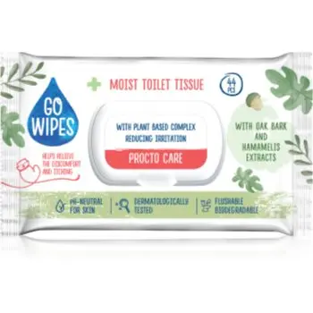 GoWipes Procto Care hârtie igienică umedă pentru piele sensibila