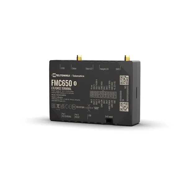 GPS Tracker auto Teltonika FMC650 bluetooth, LTE CAT1, acumulator de rezerva 550 mAh, GSM 4G