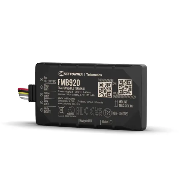 GPS Tracker compact Teltonika FMB920, bluetooth, accelerometru, acumulator backup 170mAh, GSM 2G