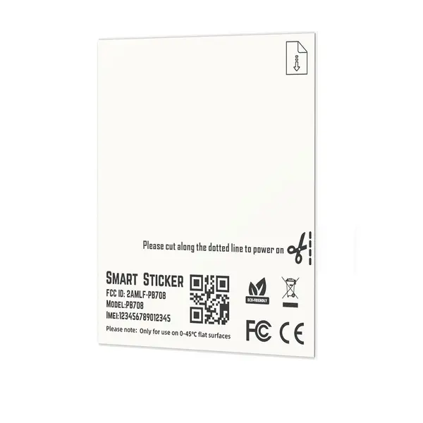 GPS Tracker Tag Jimi IoT Smart Sticker PB708, Bluetooth 5.3, acumulator 25 mAh, autonomie 40 zile
