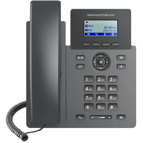 Grandstream Telefon SIP Grandstream GRP2601P, 2 Conturi SIP, 2 Linii PoE 1x RJ9 2x RJ45, 10/100Mbps, Gri